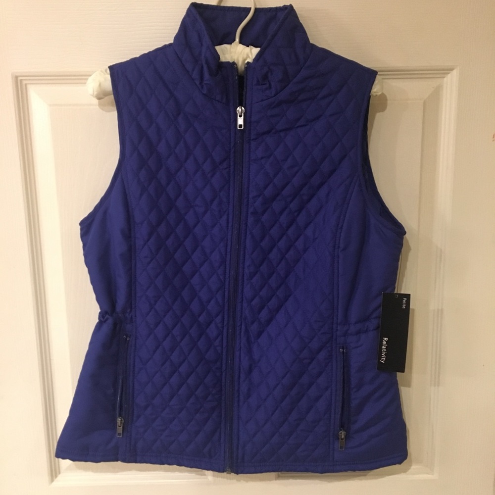 Relativity Outerwear- blue vest (NWT)